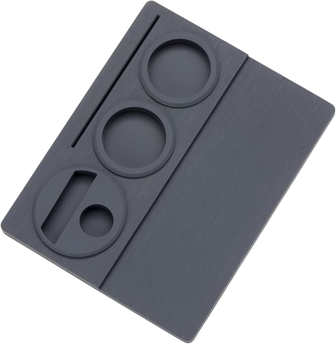 Normcore Espresso Tamping Station, Tamping Mat, Silicone Coffee Tamper Mat, Espresso Accessories Tool for Baristas, 9.5 Inch x 7.5 Inch, Dark Gray - Image 3