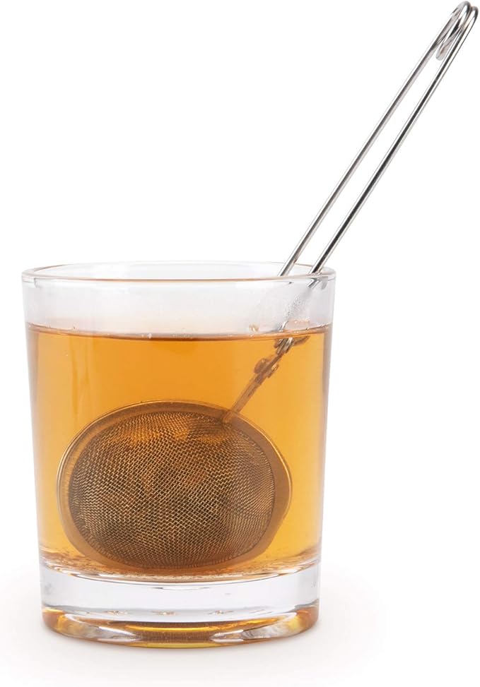 Tea Strainers for Loose Tea, JEXCULL 4 Pack Tea Infuser with Handle Fine Mesh Tea Ball Filter Tea Diffusers Steeper for Loose Leaf Tea, Spices, Seasonings