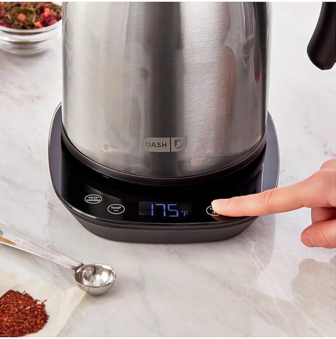 Dash Insulated Electric Kettle, Cordless Hot Water Kettle - Stainless Steel, 57oz/1.7L