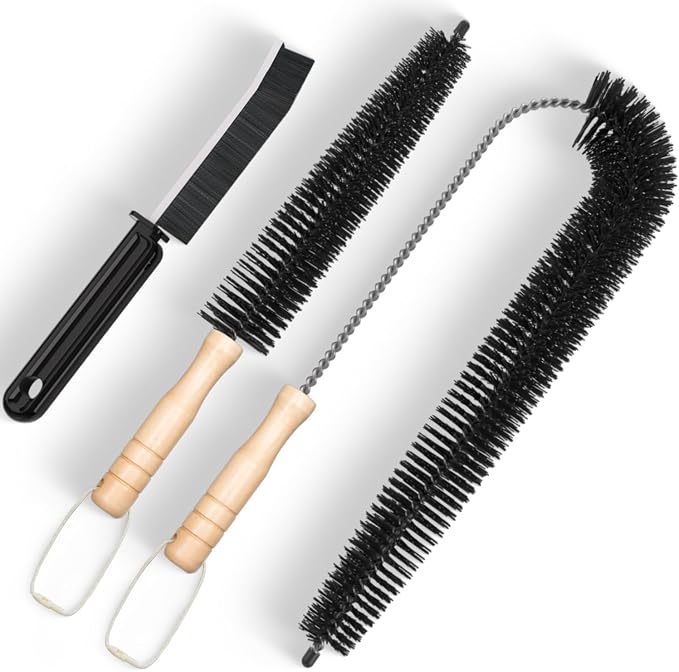 Holikme 3 Pack Dryer Vent Cleaner Kit Clothes Dryer Lint Brush Vent Trap Cleaner Home Essentials Crevice Gap Cleaning Tool Brush by Holikme