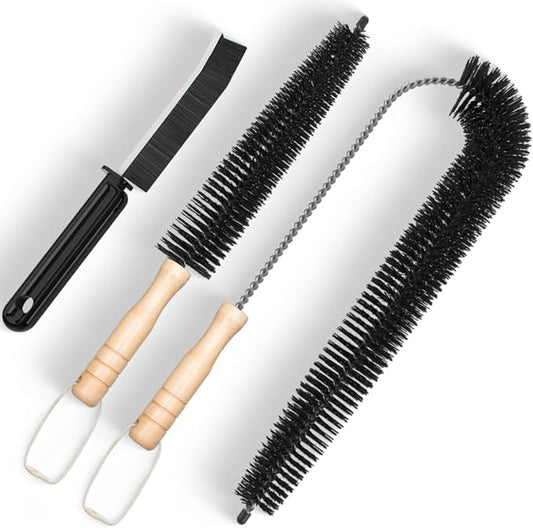 Holikme 3 Pack Dryer Vent Cleaner Kit Clothes Dryer Lint Brush Vent Trap Cleaner Home Essentials Crevice Gap Cleaning Tool Brush by Holikme