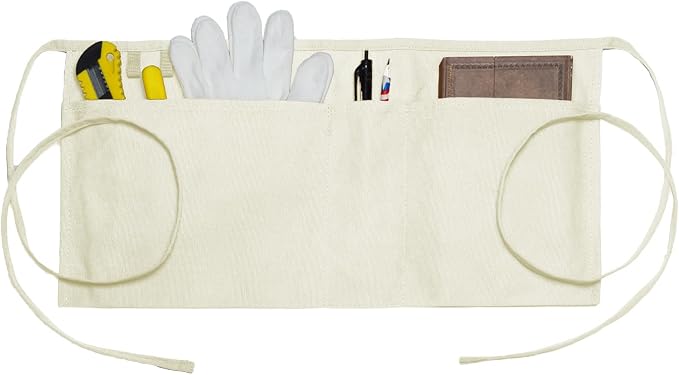 Canvas Work Waist Apron with 3 Pocket by Unknown