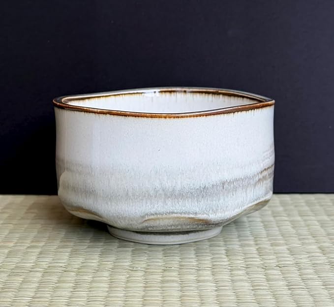 Japanese Traditional Handcrafted Mino Matcha Chawan Tea Bowl Cup Ceremony Tableware Pottery (Unka)
