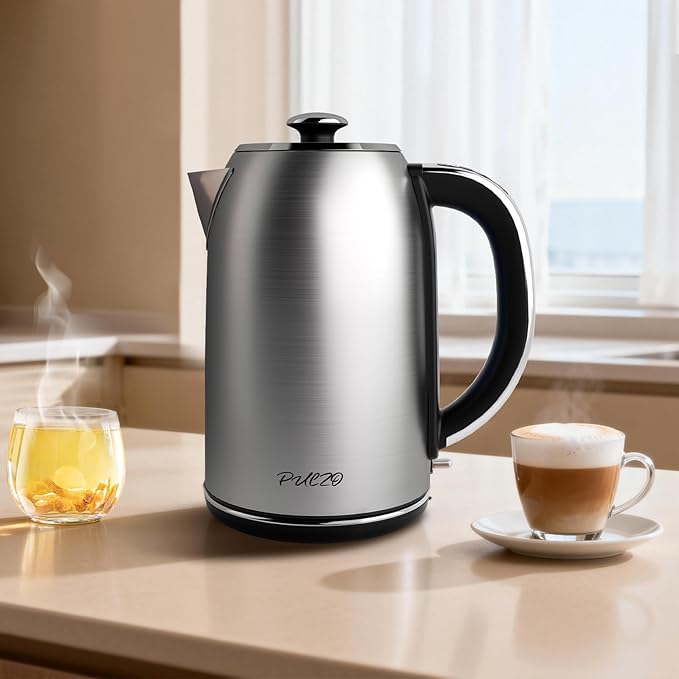 Electric Kettle Temperature Control,1.7L Electric Tea Kettle with 7 Temperature Settings,1500W Hot Water Boiler Heater, LED Display&Touch Control,Auto-Shutoff/Boil-Dry Protection
