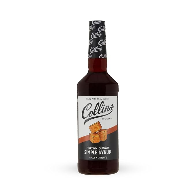 Collins Brown Sugar Syrup - Simple Syrup for Cocktails, Brown Sugar Coffee Syrup - Cocktail Syrup 32oz Set of 1 - Image 9