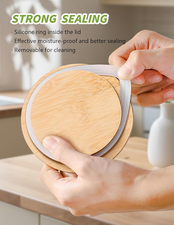 Ceramic Canister with Airtight Seal Lid, Kitchen Canisters for Countertop, White Food Storage Jar for Flour, Coffee Bean, Sugar, Tea, Spices and More, Home Decor (1300ml/43.96oz)