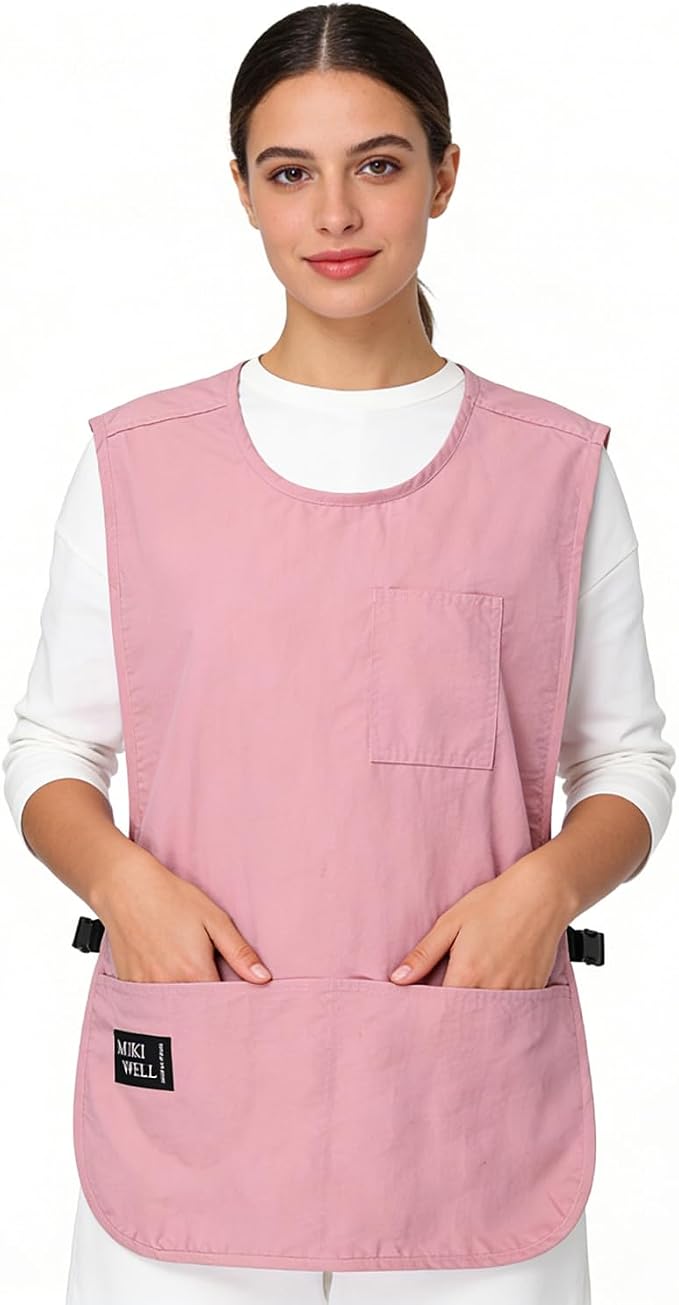 Waterproof Unisex Cobbler Apron with 4 Pockets Vest Style Ultralight Chef Waiter Work Overalls by MIKIWELL