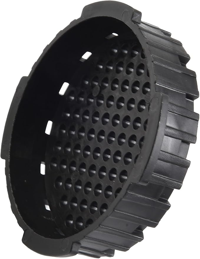 Replacement Filter Cap for Aeropress Coffee Maker, Black Plastic Plunger End Seal, 7.4x1.5cm Easy Install