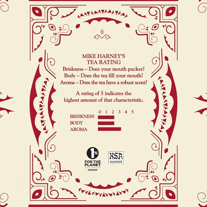 Harney & Sons Holiday Tea – Black Tea with Almond, Orange & Vanilla flavors with Cinnamon & Cloves in a Giftable Tin, 30 count