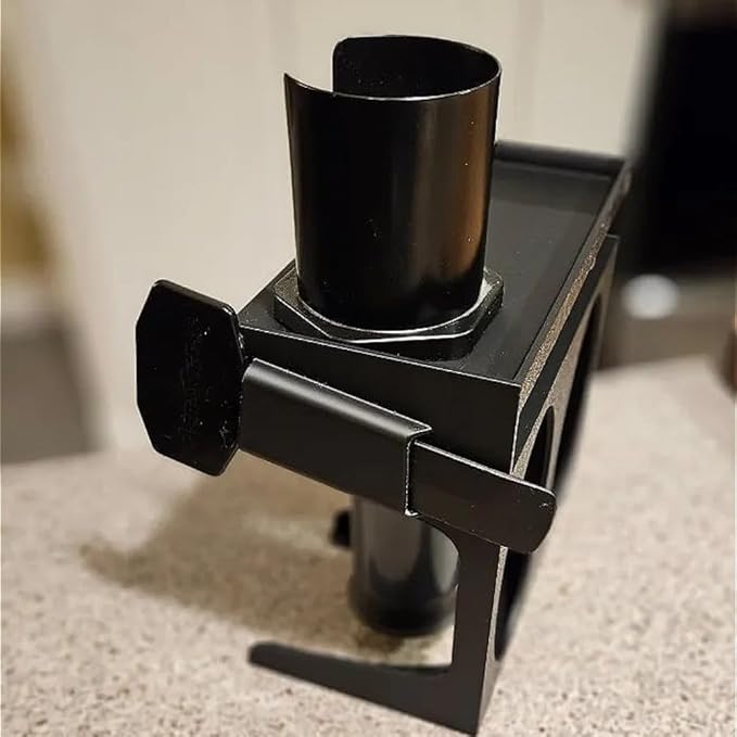 Versatile Stand & Storage Box for Standard Aeropress Coffee Makers - Ideal for Air Drying, Organizing, and Featuring Dedicated Slots for Scoop, Mixer, and Paper Cups (Black)