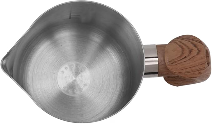 Milk Frothing Pitcher, 20/34oz Stainless Steel Steaming Pitchers Scale Coffee Milk Frother Cup Espresso Machine Accessories Barista Tools for Cappuccino Latte Art (34oz-White)