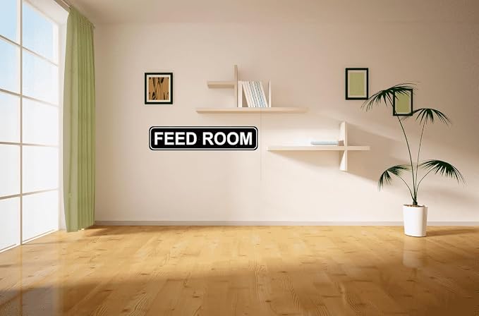 Feed Room Sign - Barn Ranch Farm Tack Room Rustic Street Metal Sign or Door Name Plate Plaque Metal Sign 16 x 4 inch - Image 5