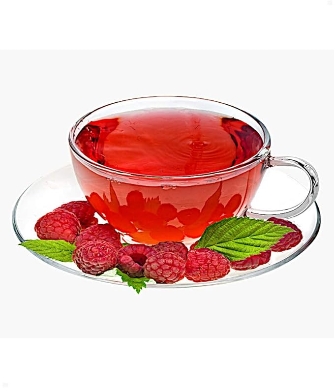 Sun's Tea Ultra Clear Coffee/Tea Set Set of 2 | 8 oz (230 ml) | Borosilicate - Glasses w Handle and Clear Glass Saucer | Simple and Elegant | Microwave Safe Pure Glass | Not Plastic