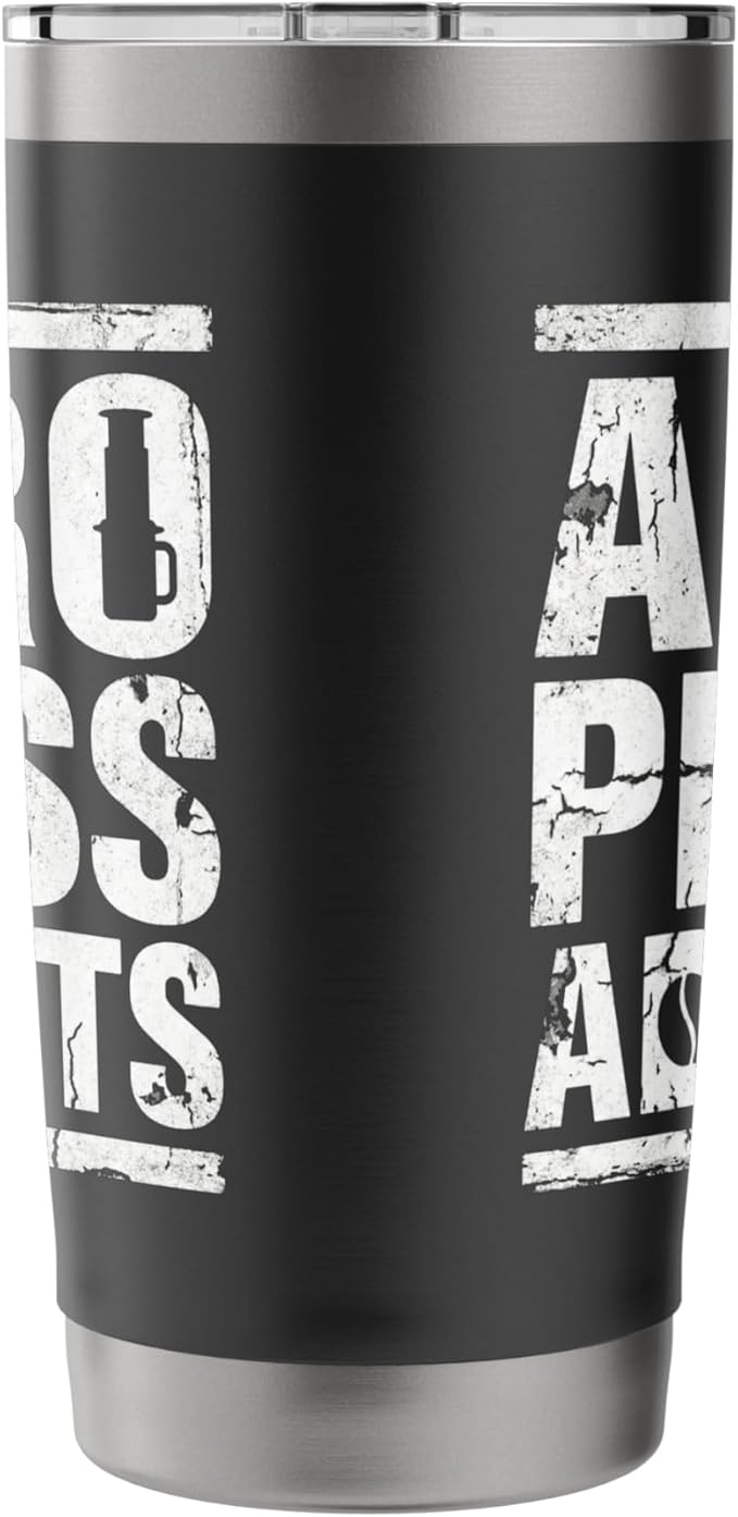 Bold AeroPress Coffee Addict Shirts AeroPress Addicts Stainless Steel Insulated Tumbler