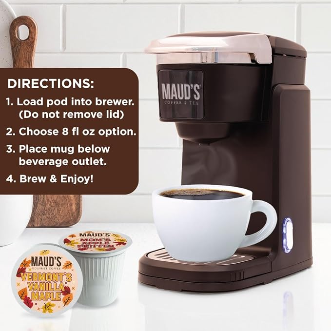 Maud’s Maple Vanilla & Apple Fritter Flavored Coffee Pods Variety Pack, 36 ct, Medium Roast Single Serve Pods – 100% Arabica Coffee, Compatible with Keurig K Cups Maker - Image 5