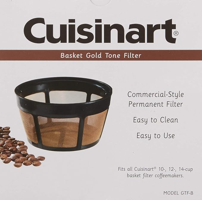 Cuisinart GTF-B Gold Tone Coffee Filter, Basket (Pack of 6)