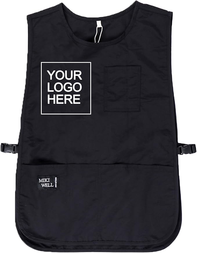 Waterproof Unisex Cobbler Apron with 4 Pockets Vest Style Ultralight Chef Waiter Work Overalls by MIKIWELL