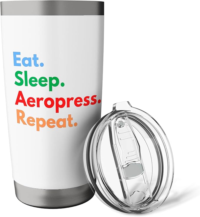 Eat Sleep Aeropress Repeat for Aeropress Coffee Lovers Stainless Steel Insulated Tumbler