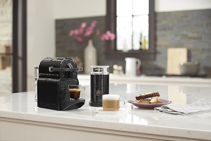 Nespresso Inissia Espresso Machine by De'Longhi with Milk Frother, 24 ounces, Black