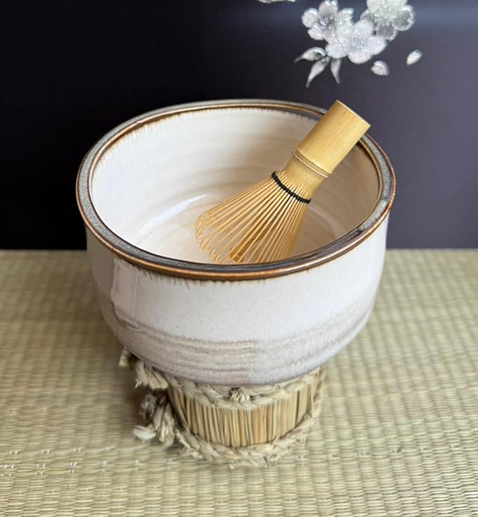Japanese Traditional Handcrafted Mino Matcha Chawan Tea Bowl Cup Ceremony Tableware Pottery (Unka)