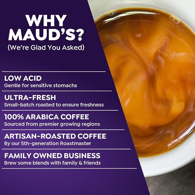 Maud's Huckleberry Flavored Coffee Pods, 18 ct, Medium Roast Flavored Coffee in Single Serve Pods – 100% Arabica Beans, Compatible with Keurig K Cups Maker - Image 4