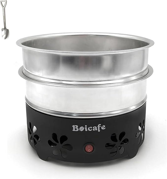 Coffee Bean Cooler Electronic Bean Cooling Machine with 304 Stainless Steel Mesh Two Layers 1.3lb Big Capacity Household Roasting (2 Layers)