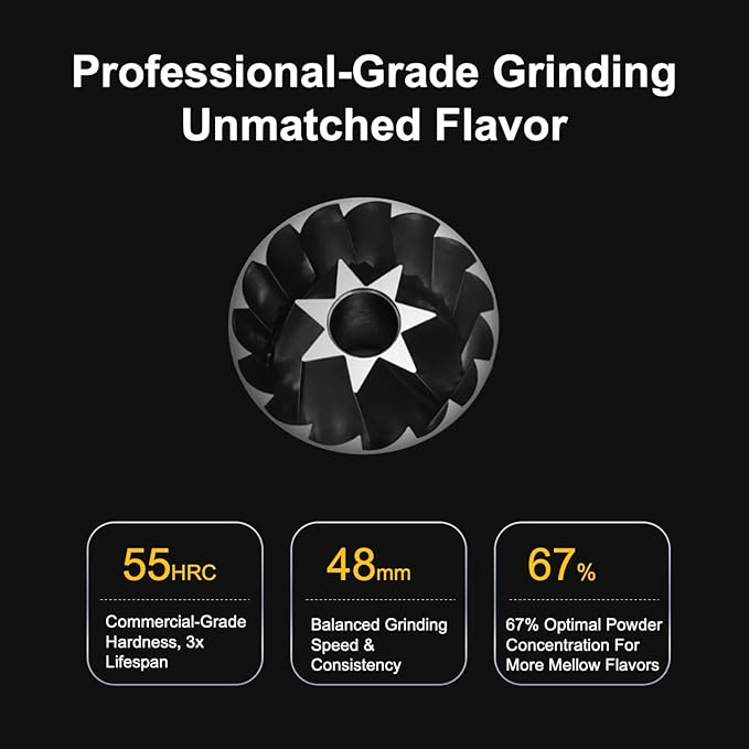 V4 Manual Coffee Grinder with Foldable Handle, 30g Capacity, Espresso Coffee Grinder with Aluminum Alloy Body & Stainless Steel Conical Burr for Consistent Grind – Travel Camping Home Use