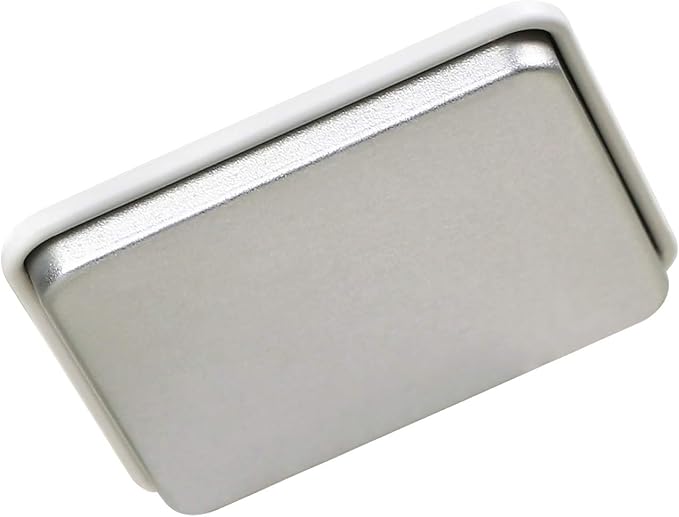 Square Tin Can Empty Cube Steel Box Storage Container kit 65mm Series for Treats, Gifts, Favors, Loose Tea, Coffee and Crafts, White, 3S
