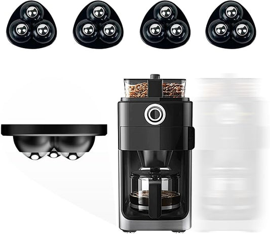 Appliance Casters - Furniture Sliders & Appliance Rollers for Kitchen, Coffee Machine, Blender, Oven - Helps Mom or Wife Easily Solve Countertop Sliding (Black, 4pcs) by Tasttin