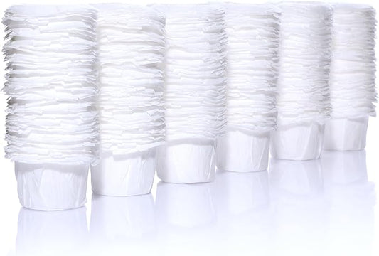 Disposable K Cup Filters, 300 Count Disposable Paper Filters for Keurig Reusable K Cups, White