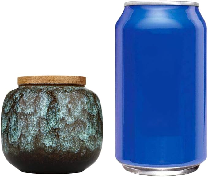 jessie Loose Tea Tin Tea Storage Tea Caddy Tea Canister Tea Storage Container Tins Jar with Airtight Lid (Blue)