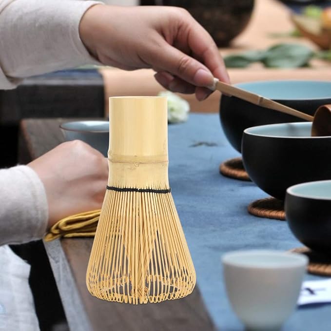 120 Prongs Matcha Whisk, Traditional Whisk for Matcha Tea, Matcha Tea Whisk, Tea Accessory for Making Matcha and Milk Tea