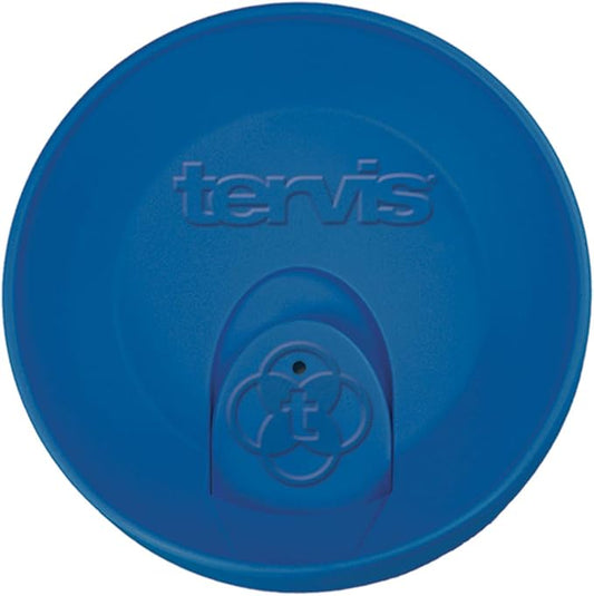 Tervis Travel Lid Made in USA Double Walled Insulated Tumbler Travel Cup Keeps Drinks Cold & Hot, Fits 16oz Tumblers, Blue