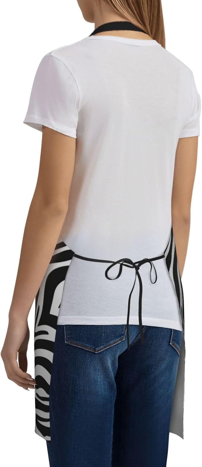 Apron skeleton Halloween,Waterproof Work Apron for Kitchen Cooking BBQ Party Perfect Holiday Gift - Image 3
