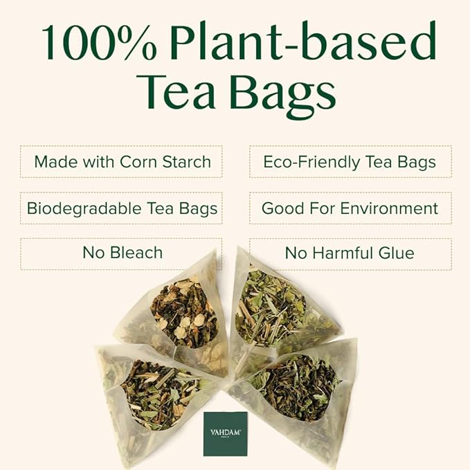 VAHDAM Assorted Tea Gift Set (6 Variety, 30 tea Bags) | Ecofriendly Tea Bags | Christmas Tea Gifts for Women & Men