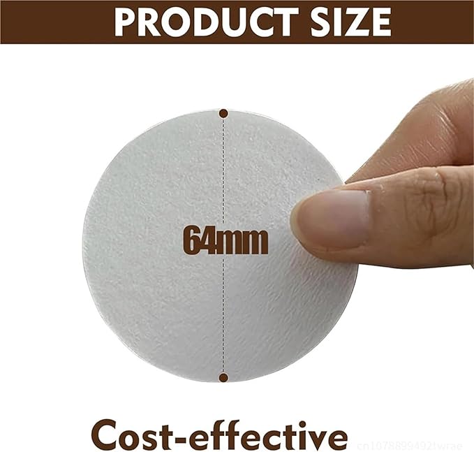 Replacement Paper Filters Round Disposable Coffee Filters Paper，Compatible For Aeropress，Coffee Makers For Brewing Tea Coffee