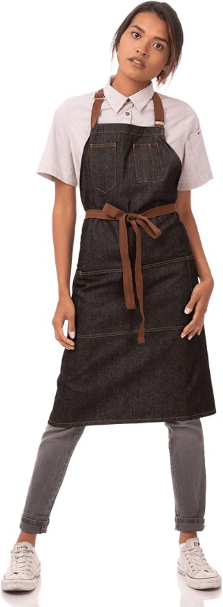 Chef Works Unisex Memphis Bib Apron - Image 7