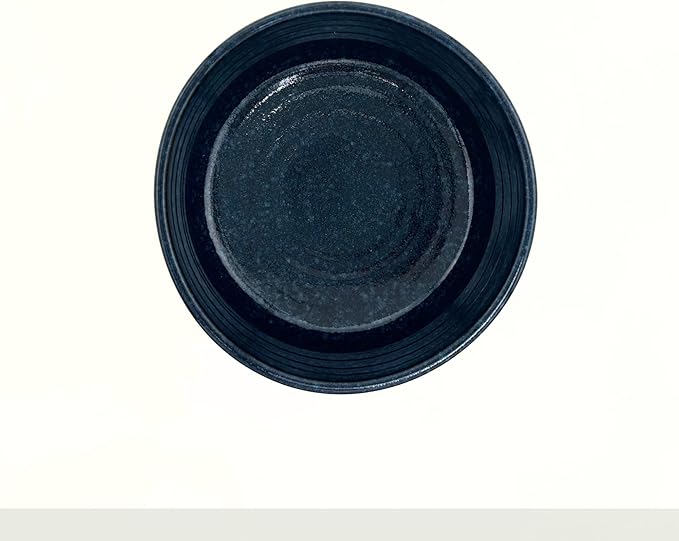 Product of Gifu Japan Ceramic Matcha Bowl – Handmade Chawan Matcha Bowl, Japanese Bowl, Navy, 21.1 oz, 620ml