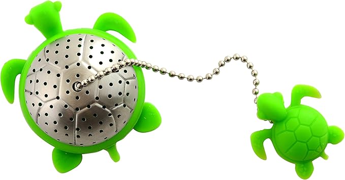 Norpro NOR-5647 S/S Turtle Tea Infuser , Green , 2" x 2" x 1.25"