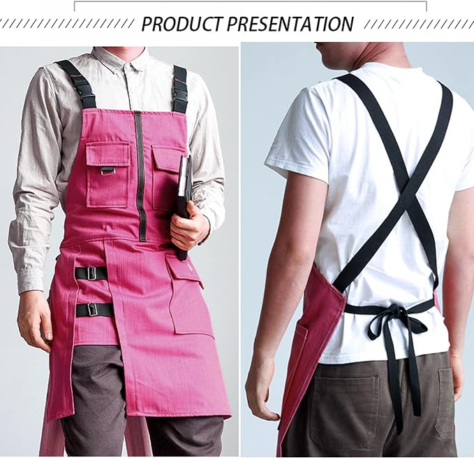 Apron – Split-Leg – Pro Barber, Tattoo, Hair Stylist, Barista, Bartender, Server Aprons - Image 3