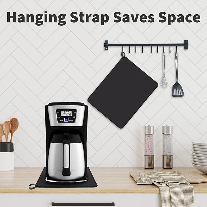 Sliding Pad for BLACK+DECKER 12-Cup Thermal Coffeemaker(CM2035B)(11.22"×8.66")-Smooth Glide with Anti-Slip Base - Perfect Accessories Fit for Black and Decker Coffee Maker