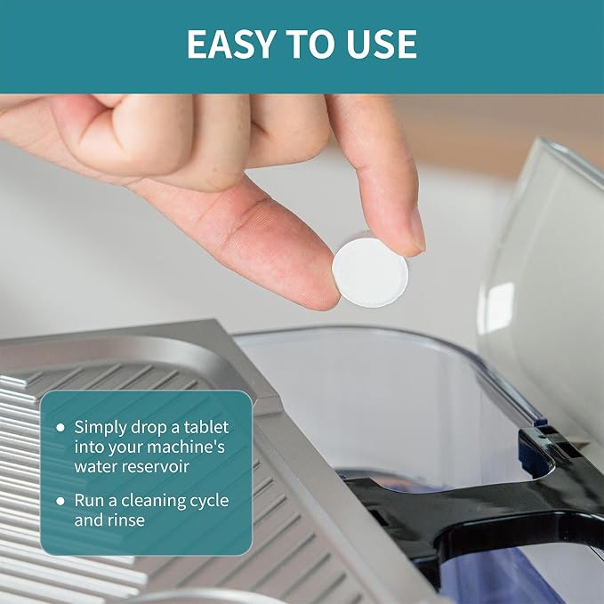 Gevi Coffee Maker Cleaner Tablets, 6 Use & Individually Packed for Each Use, Organic Citric Acid Espreso Machine Cleaner, Compatible with All Coffee Machines - Image 4