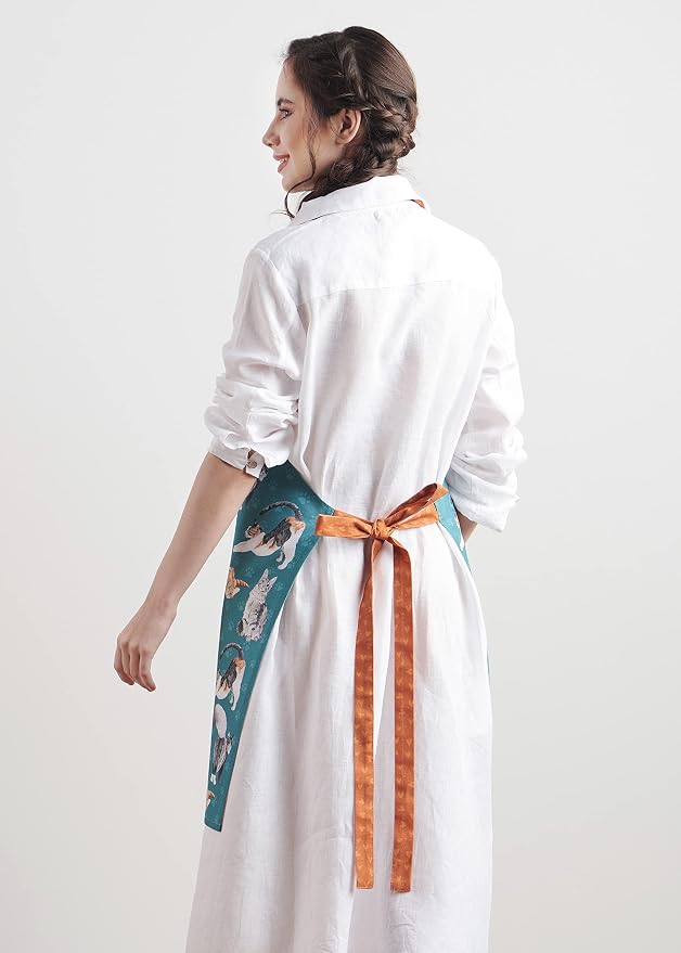 Maison d' Hermine 100% Cotton Apron for women with Pocket Kitchen Chef Apron for Men Cooking Mothers Day Gifts - Image 8