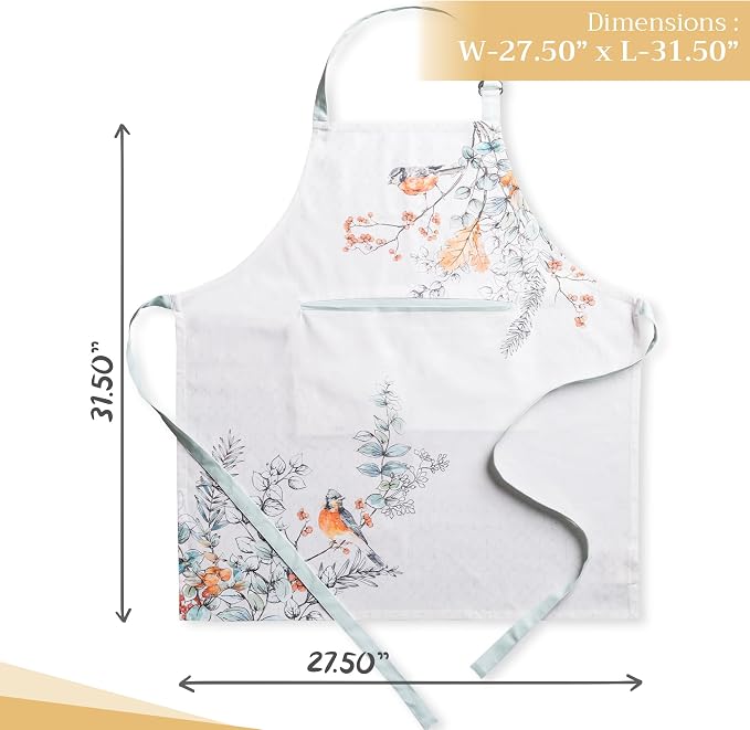 Maison d' Hermine 100% Cotton Apron for women with Pocket Kitchen Chef Apron for Men Cooking Mothers Day Gifts - Image 4