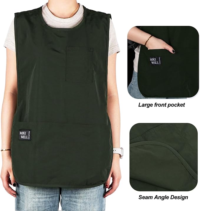 Waterproof Unisex Cobbler Apron with 4 Pockets Vest Style Ultralight Chef Waiter Work Overalls - Image 3