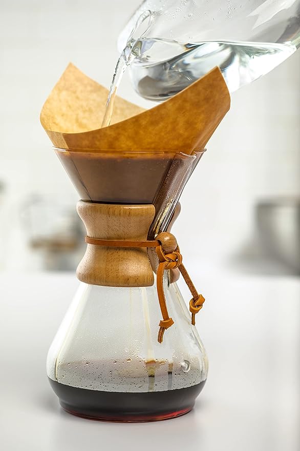 Chemex Bundle - 10-Cup Classic Series - 100 ct Square Filters - Exclusive Packaging