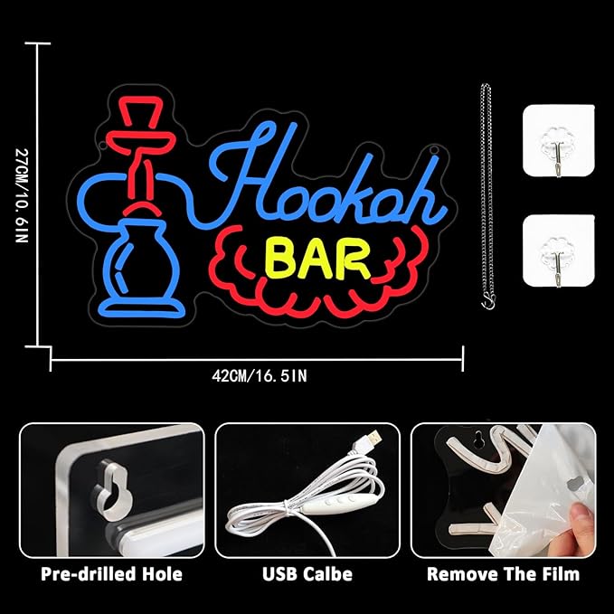 Beer Neon Sign for Wall Decor Bar Neon Sign LED Neon Bar Signs Dimmable Beer Neon Signs for Man Cave Light Up Sign for Bedroom Home Bar Shop Pub Bistro Party Hotel Game Room Decor
