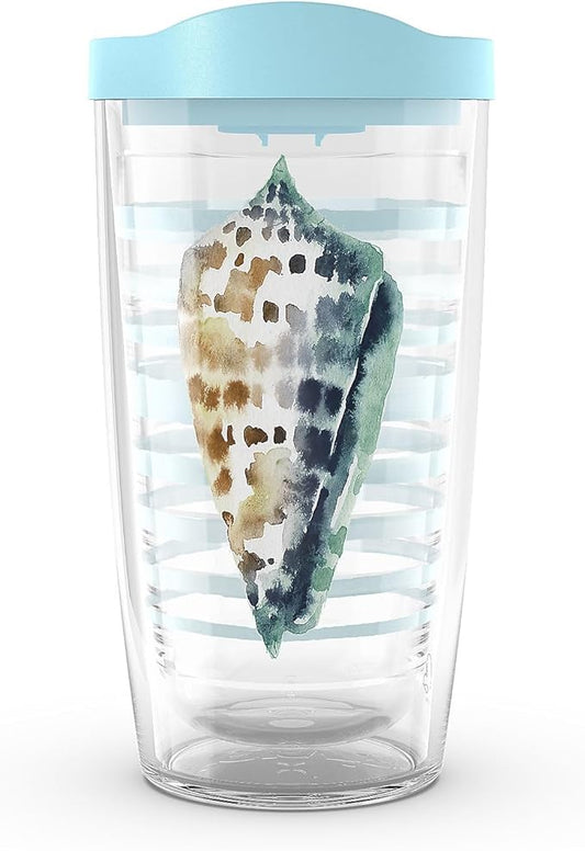 Tervis Sara Berrenson - Ocean Keepsakes Tide Cone Made in USA Double Walled Insulated Tumbler Travel Cup Keeps Drinks Cold & Hot,