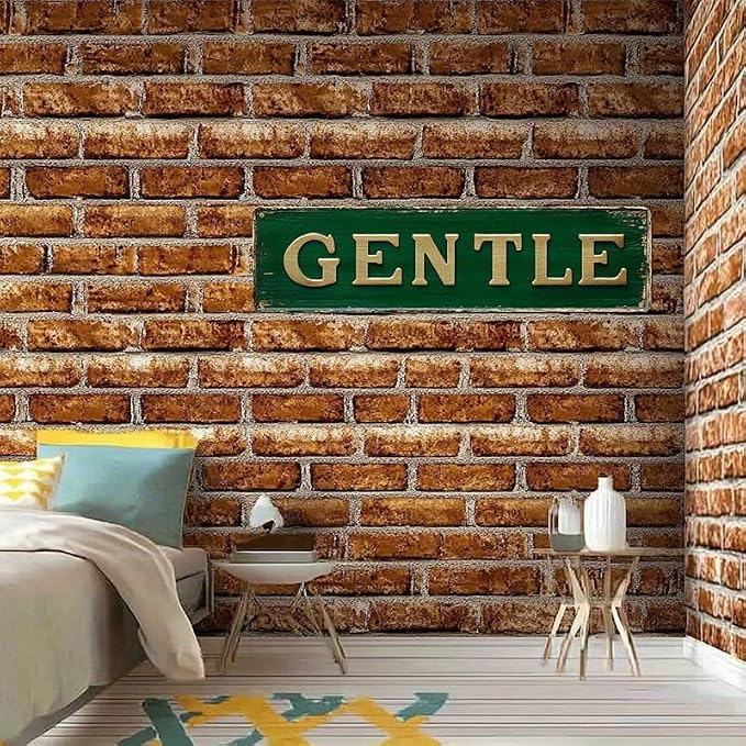 GENTLE Vintage Metal Sign Street Sign Funny Man Cave Decor Accessories for Home, Bar, Bathroom, Bedroom Unique Retro Tin Signs for Outdoor 4 X 16 inches - Image 3