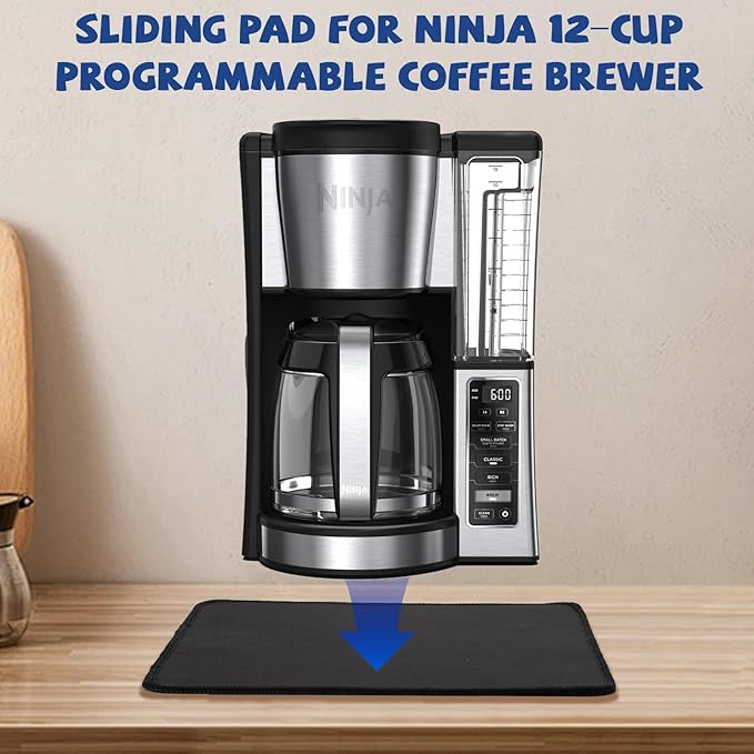 Sliding Pad for Ninja Drip Coffee Maker (13.77"×9.8")- (Pat for Ninja 12-Cup Programmable Coffee Brewer)